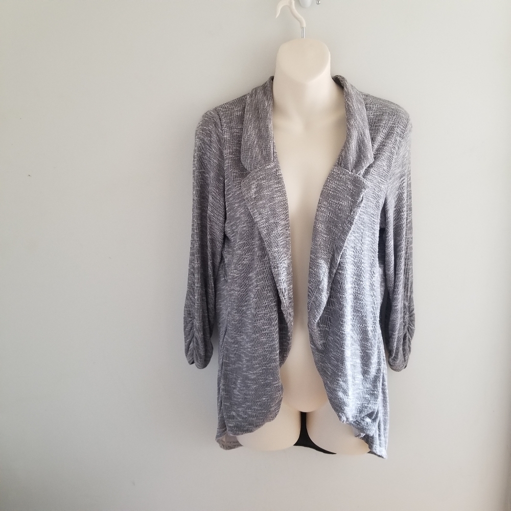 Lightweight Cardigan w/ Sheer Panel